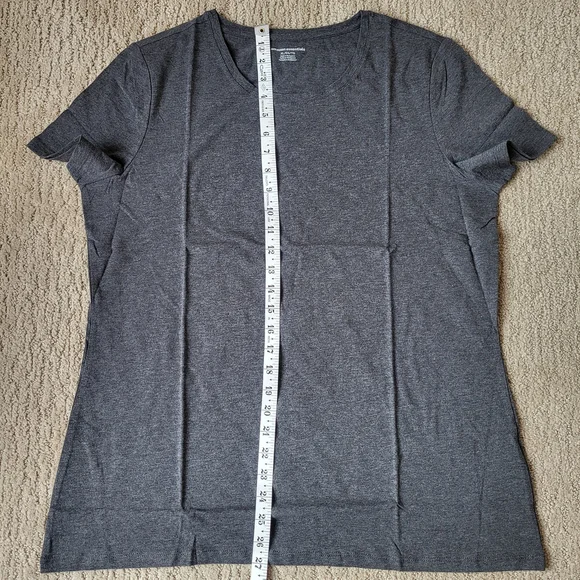Women’s Regular-Fit Short Sleeve T-Shirts 2-Pack–Dark Gray Heather–Size XL-NWOT - Picture 6 of 7